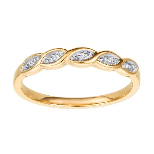 Diamantring i 18K guld