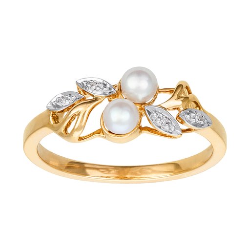 Diamantring i 18K guld