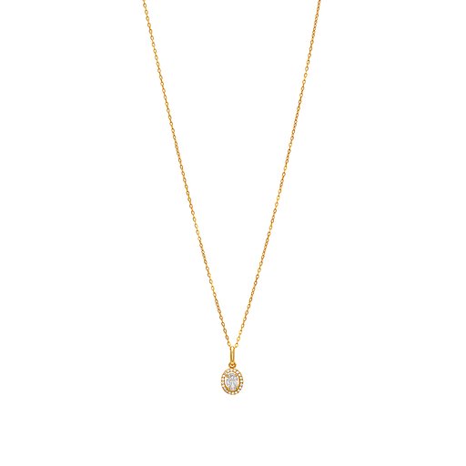 Halsband i äkta silver med kubisk zirkonia
