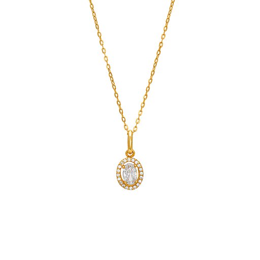 Halsband i äkta silver med kubisk zirkonia