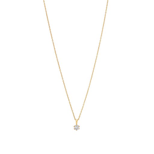 Halsband i äkta silver med kubisk zirkonia