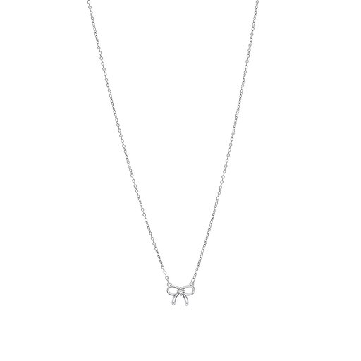 Halsband i äkta silver med en rosett