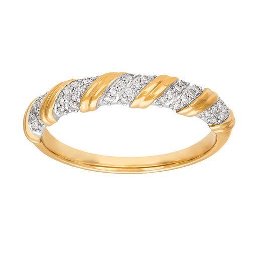 Diamantring i 18K guld