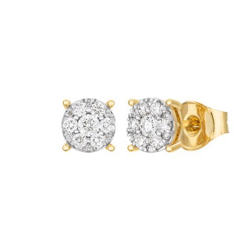 Diamantörhängen i 18K guld
