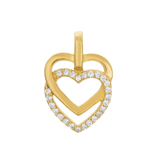 Hängsmycke i förgyllt äkta silver