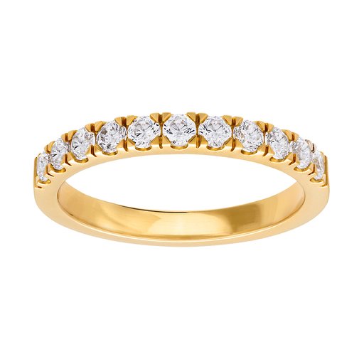 Diamantring i 18K guld - Allians
