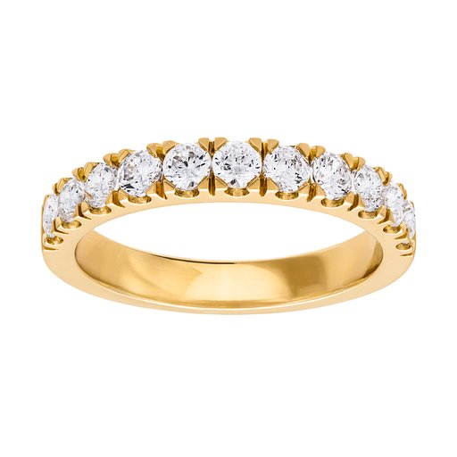 Diamantring i 18K guld - Allians
