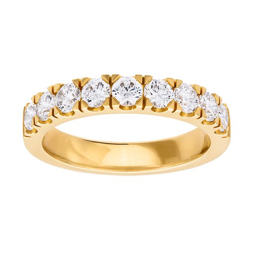 Diamantring i 18K guld - Allians