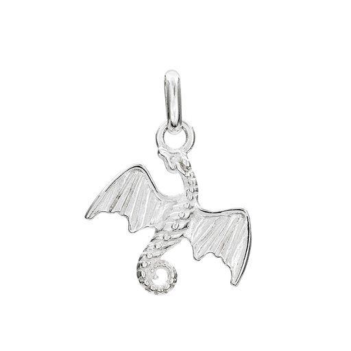 Hängsmycke i äkta silver med drake