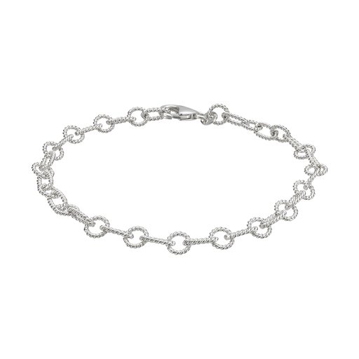 Armband i äkta silver twistade länkar