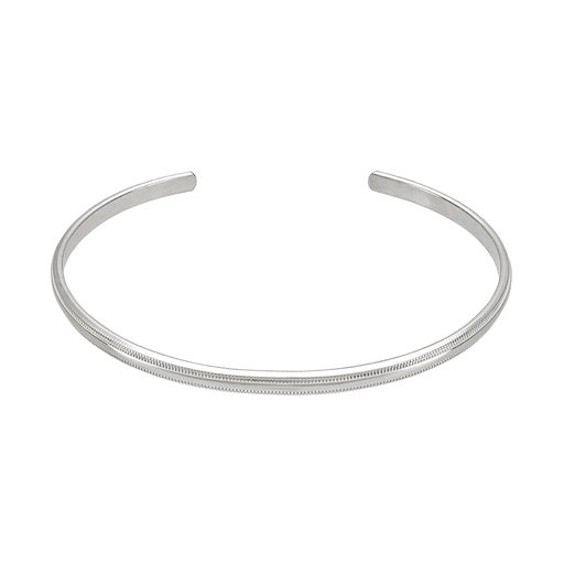 Armring i äkta silver med mönster