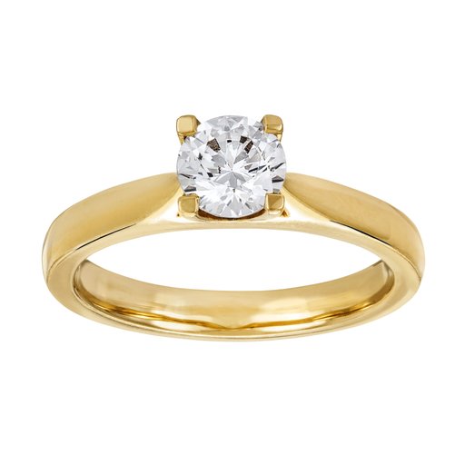 Ring med labbodlad diamant