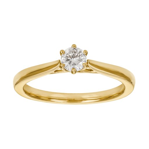 Ring med labbodlad diamant