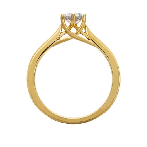 Ring med labbodlad diamant