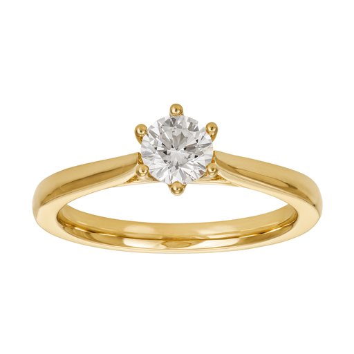 Ring med labbodlad diamant