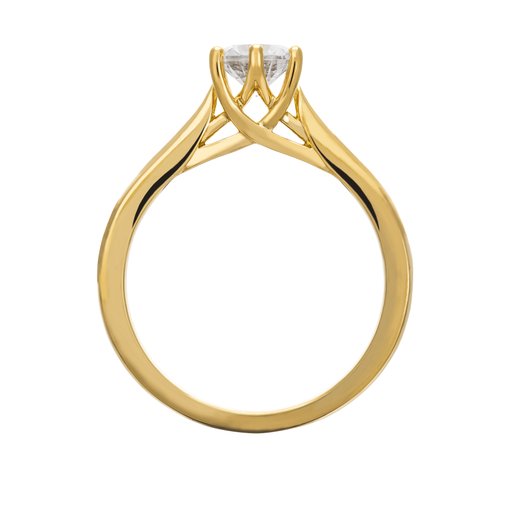 Ring med labbodlad diamant