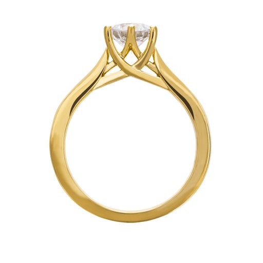 Ring med labbodlad diamant