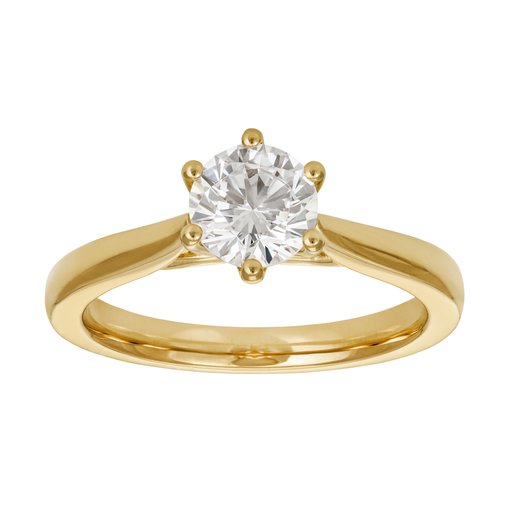 Ring med labbodlad diamant