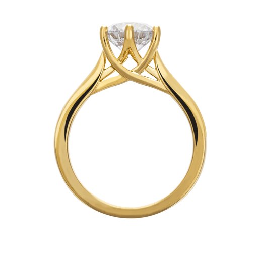 Ring med labbodlad diamant