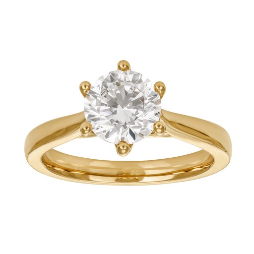 Ring med labbodlad diamant