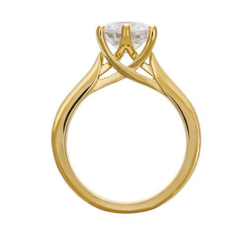 Ring med labbodlad diamant
