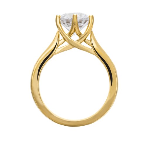 Ring med labbodlad diamant