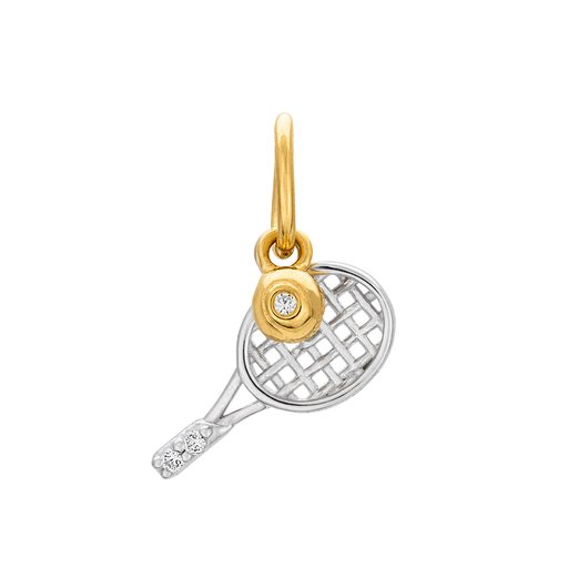 Hängsmycke i äkta silver med tennisracket