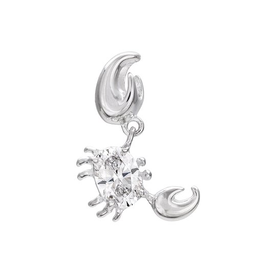 Hängsmycke i äkta silver med en krabba