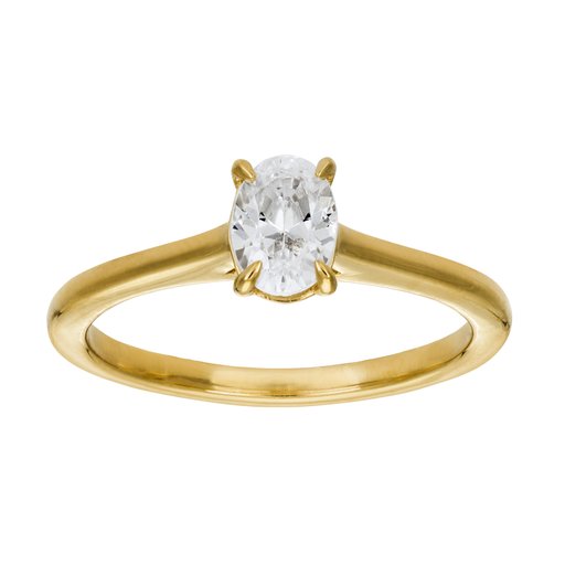 Ring med labbodlad diamant