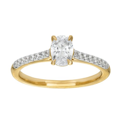 Ring med labbodlad diamant