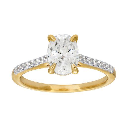 Ring med labbodlad diamant