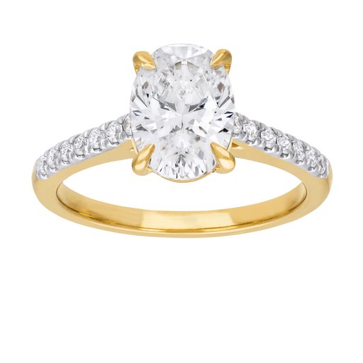 Ring med labbodlad diamant