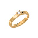 Diamantring i 18K guld