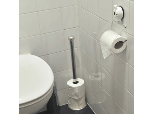 Toalettrullehållare med sugpropp