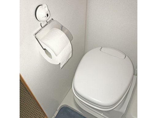 Toalettrullehållare med sugpropp