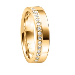 Diamantring i 18K guld