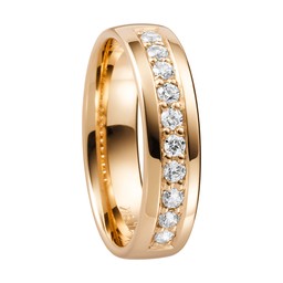 Diamantring i 18K guld