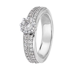 Diamantring i 18K guld