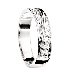 Diamantring i 18K guld