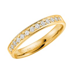 Diamantring i 18K guld