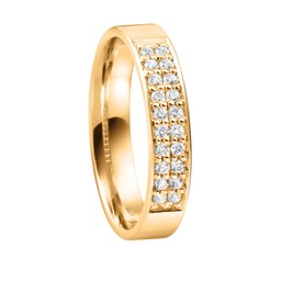 Diamantring i 18K guld