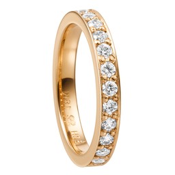 Diamantring i 18K guld