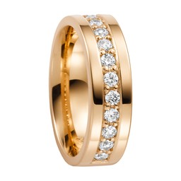 Diamantring i 18K guld