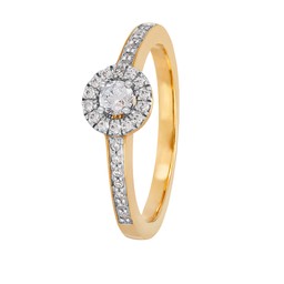 Diamantring i 18K guld
