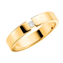 Diamantring i 18K guld