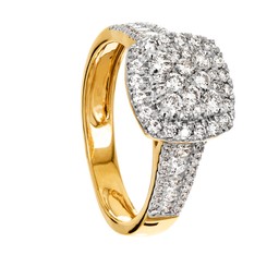 Diamantring i 18K guld