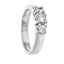 Diamantring i 18K guld