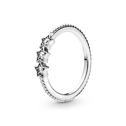 Ring i äkta silver med stjärnor