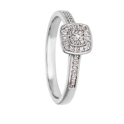 Diamantring i 18K guld