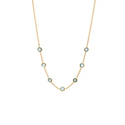 Halsband i 18k guld med topaser.